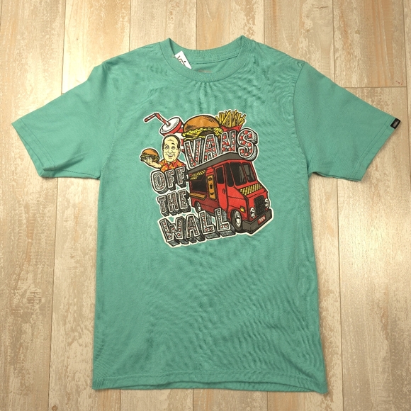 Vans VanDoren BBQ SS Tee Teal - Picture 1 of 5